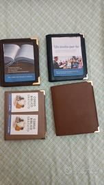 porta volantino nuovo tascabile in vera pelle 
