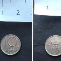 NORVEGIA 10 Oere 1991 (Corona Norvegese) 🇳🇴