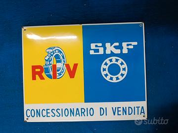 Insegna smaltata Riv/Skf anni" 50