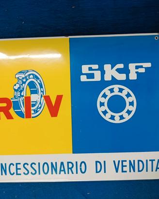Insegna smaltata Riv/Skf anni" 50