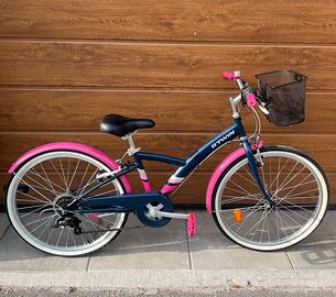 Bici MTB Btwin bambina con cambio ruota 24. Nuova