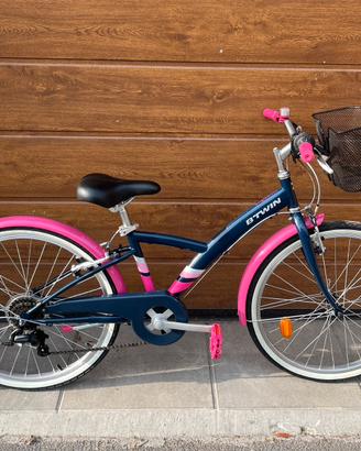 Bici MTB Btwin bambina con cambio ruota 24. Nuova