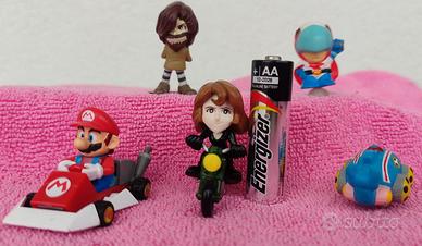 Lotto 5 action figure MARIO KART YATTAMAN LUPIN 3