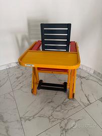 Seggiolino Foppapedretti in legno vintage