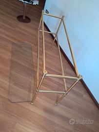 console in ottone e appendi abiti ottone