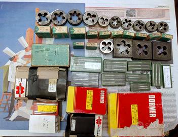 Maschi e femmine per filettare di varie dimensioni