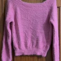 Top a maniche lunghe in maglia pelosa come nuovo