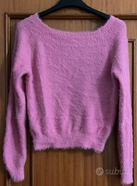 Top a maniche lunghe in maglia pelosa come nuovo