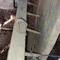 erpice in legno antico 