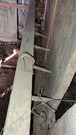 erpice in legno antico 