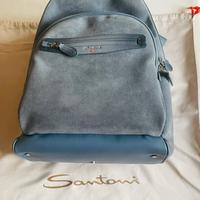 Zaino Santoni uomo camoscio e pelle