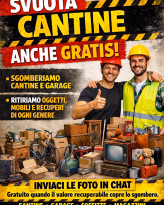 Svuota cantine e garage – Sgomberi anche gratis