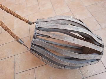 Portacandele in legno 