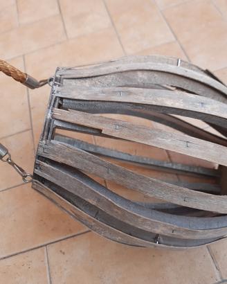 Portacandele in legno 