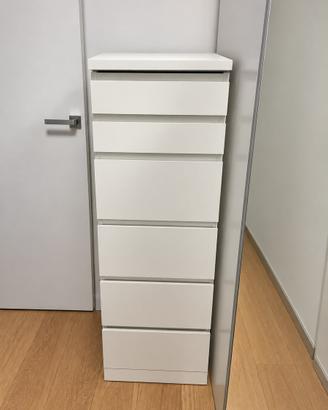 IKEA MALM settimanale 6 cassetti con specchio