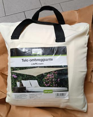 telo a vela per giardino