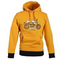 FELPA MONKEY GIALLA CON CAPPUCCIO E TASCONE SUL DA