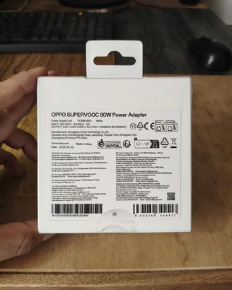 Caricabatterie Oppo supervooc 80W 