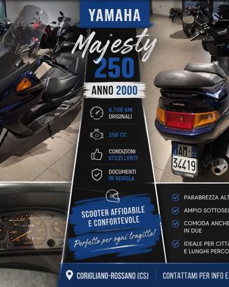 Yamaha Majesty 250  Anno 2000  6.700 km originali