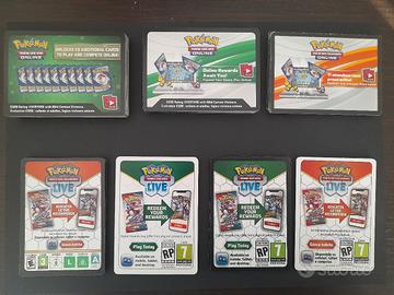 Pokemon TCG 140 Codici Online Espans Miste ITA ENG