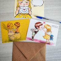 Biglietti d'auguri/ Cartoline d'amore/ Letterine