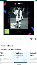 giochi ps4 e fifa ps5 
