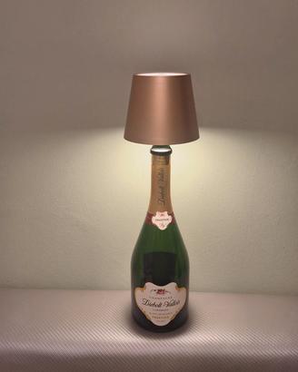 Diebolt-Vallois bottiglia lampada led dorata 