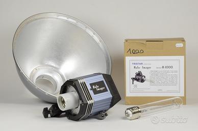 TRISTAR Illuminatore 1000W nuovo+lampada+parabola