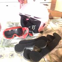 Casco e mascherina da sci