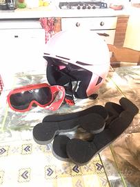 Casco e mascherina da sci