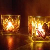 Portacandele in vetro