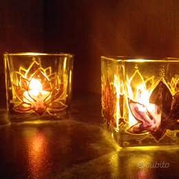 Portacandele in vetro