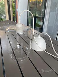 Lampada  a sospensione in vetro
