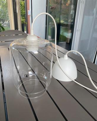 Lampada  a sospensione in vetro