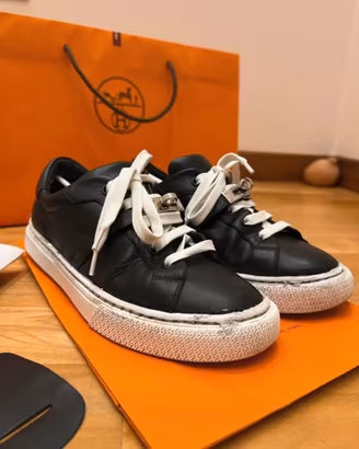 Sneakers Hermes mod Day taglia 37, veste abbon
