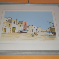 Serigrafia PA , Aldo Riso . Spiaggia Siciliana