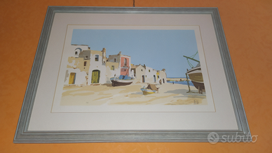 Serigrafia PA , Aldo Riso . Spiaggia Siciliana