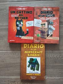 Lotto 3 libri Minecraft per ragazzi