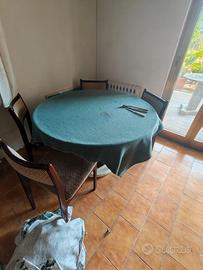 Tavolo da pranzo tondo, allungabile
