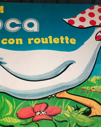 Gioco dell'oca con roulette vintage in scatola