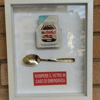 QUADRETTO CON NUTELLA E CUCCHIAINO.