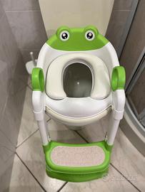 Riduttore WC bambini pieghevole con scaletta