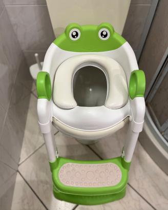 Riduttore WC bambini pieghevole con scaletta