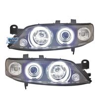FARI OPEL VECTRA B 96-98 ANGEL EYES CCFL FONDO NER