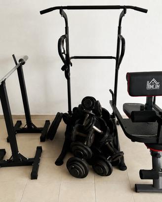 Blocco attrezzi palestra