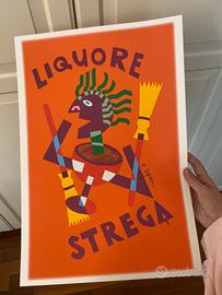 Poster stampa Depero liquore strega futurismo