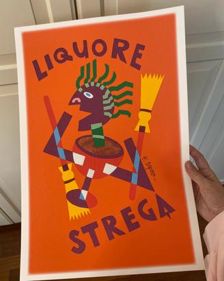 Poster stampa Depero liquore strega futurismo