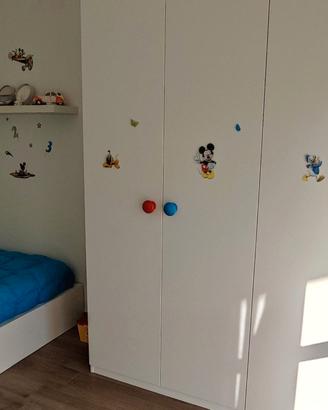 Camera cameretta adulti bambini Ikea pax completa