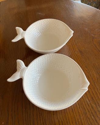Servizio 12 Ciotole ceramica forma pesce