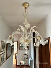 Lamapadario in vetro soffiato